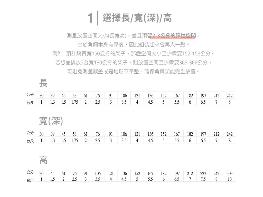 角鋼訂做尺寸表: 1尺、1.5尺、2尺、2.5尺、3尺、3.5尺、4尺、4.5尺、5尺、5.5尺、6尺、6.5尺、7尺、7.5尺、8尺、10尺