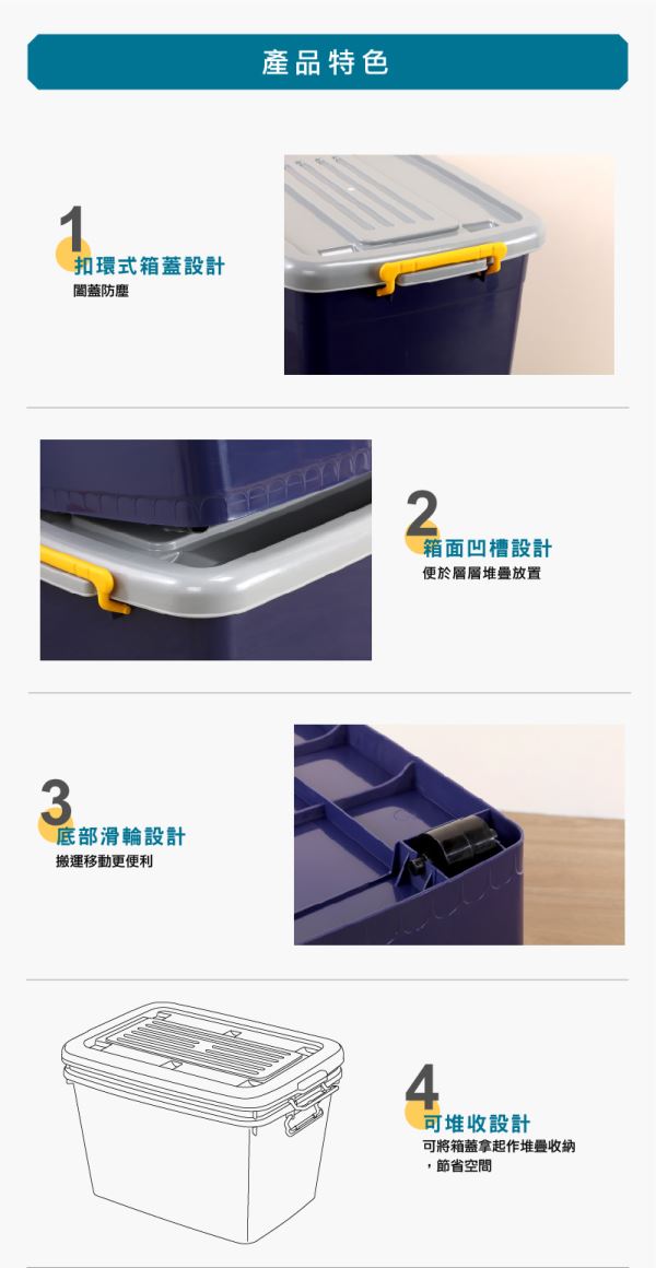 彈力多功能整理箱(K600A)特色